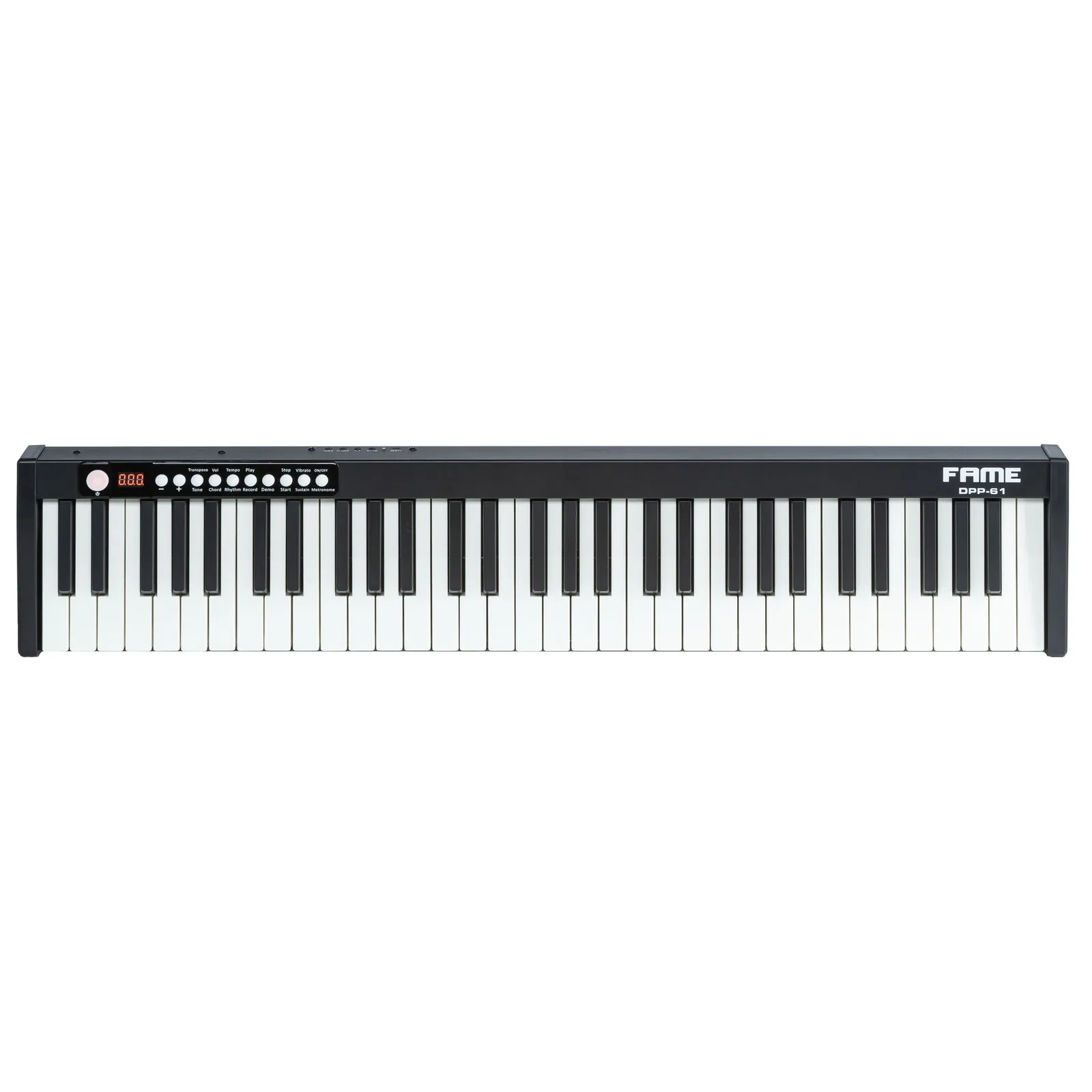 DPP-61 Digital Piano, 61-Tasten, 128 Sounds/Rhythmen, USB MIDI, inkl. Tasche