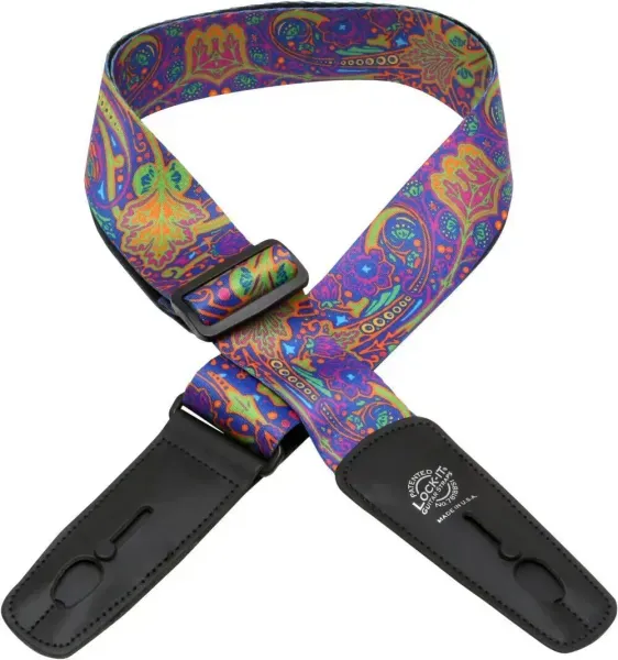 Ремень для гитары Lock-It Straps LIS-031-BM1 Bob Masse Rock Art Blue Journey