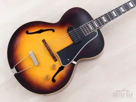 1955 Gibson ES-130 Vintage Archtop Electric Guitar Sunburst w/ Case, ES-125