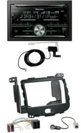 Pioneer CD USB MP3 Bluetooth 2DIN DAB Autoradio für Hyundai i10 08-13 Rubber Tou