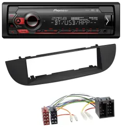 Pioneer MP3 USB DAB Bluetooth Autoradio für Fiat 500 (ab 2007) - schwarz