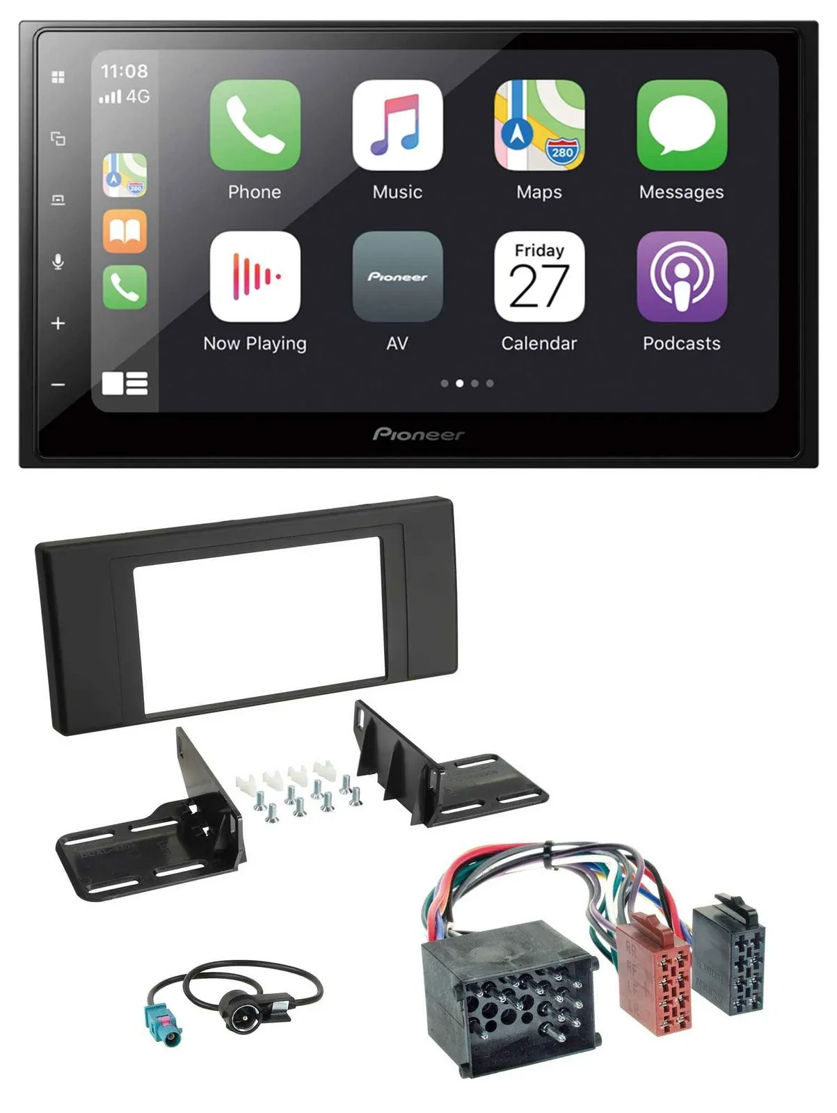 Pioneer MP3 Bluetooth DAB 2DIN USB Autoradio für BMW X5 (E53 2000 2002)