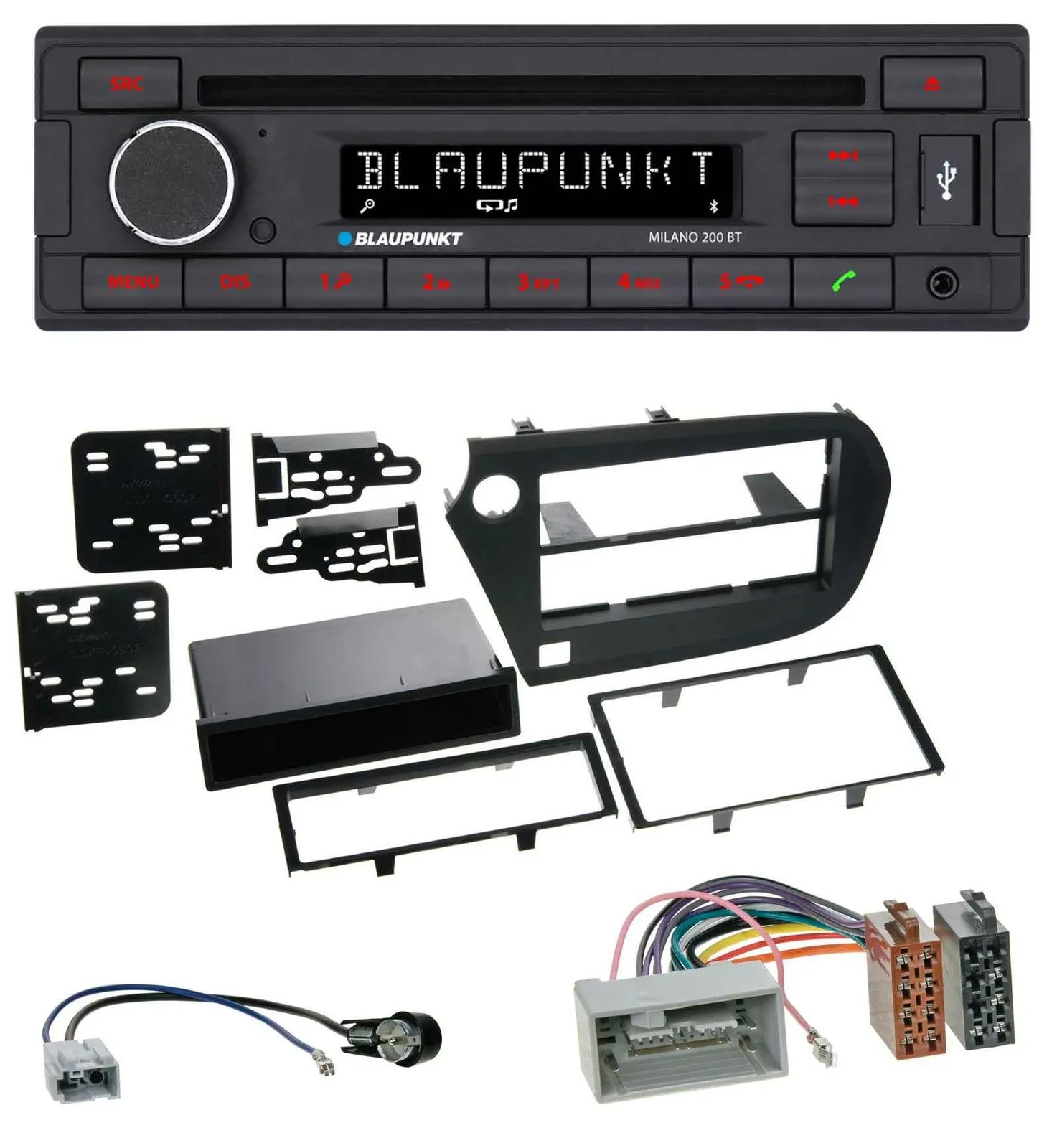 Автомагнитола для Honda Insight (ZE2, 2009–2013) Blaupunkt MP3, USB, CD, Bluetooth, AUX