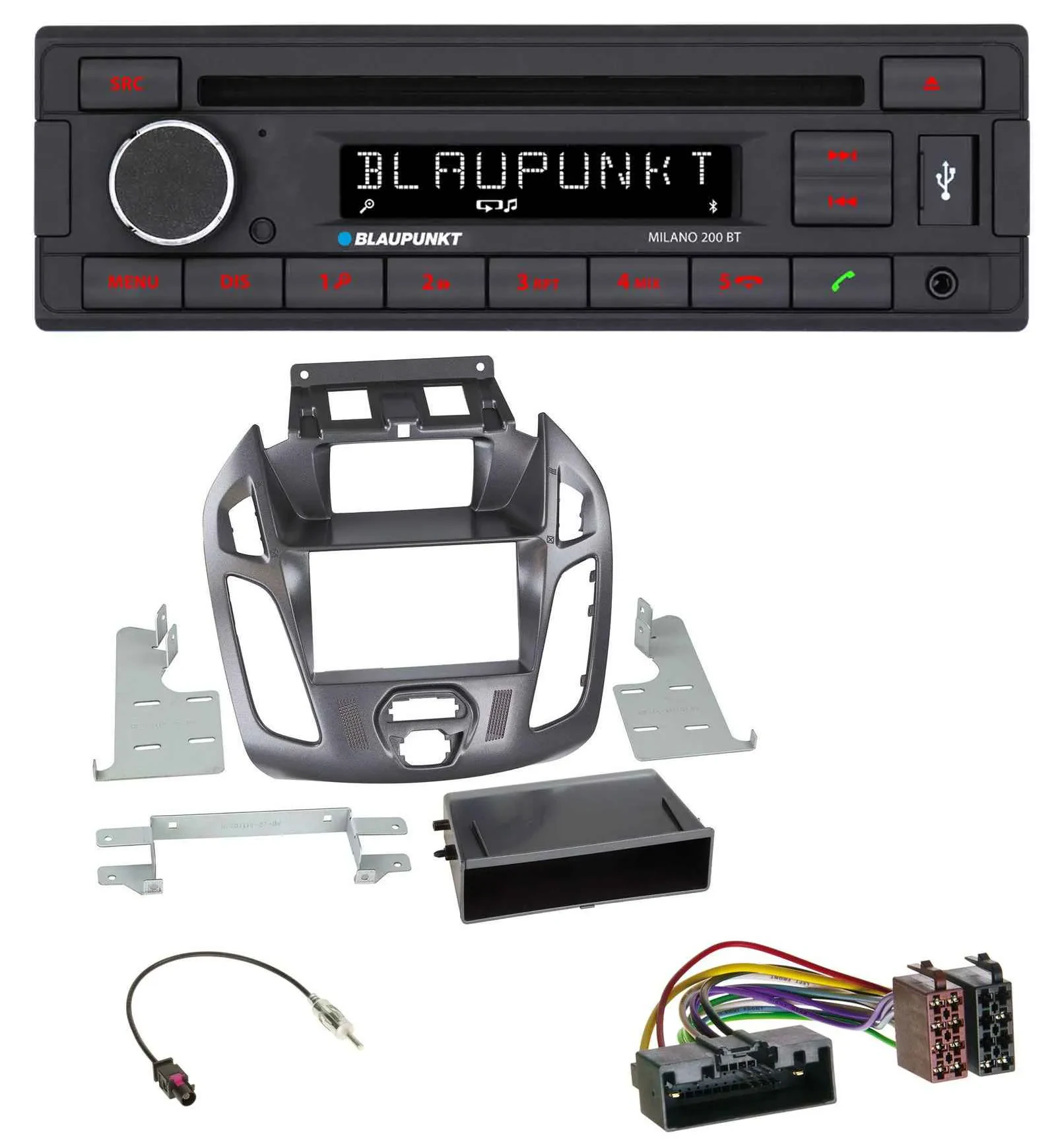 Blaupunkt MP3 USB CD Bluetooth AUX Autoradio für Ford Transit Connect 12-18 Disp