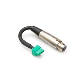 Hosa PHX-206F-BULK | 6 Inch XLR3F to PHX3F 3-pin Phoenix Female Adaptor Cable