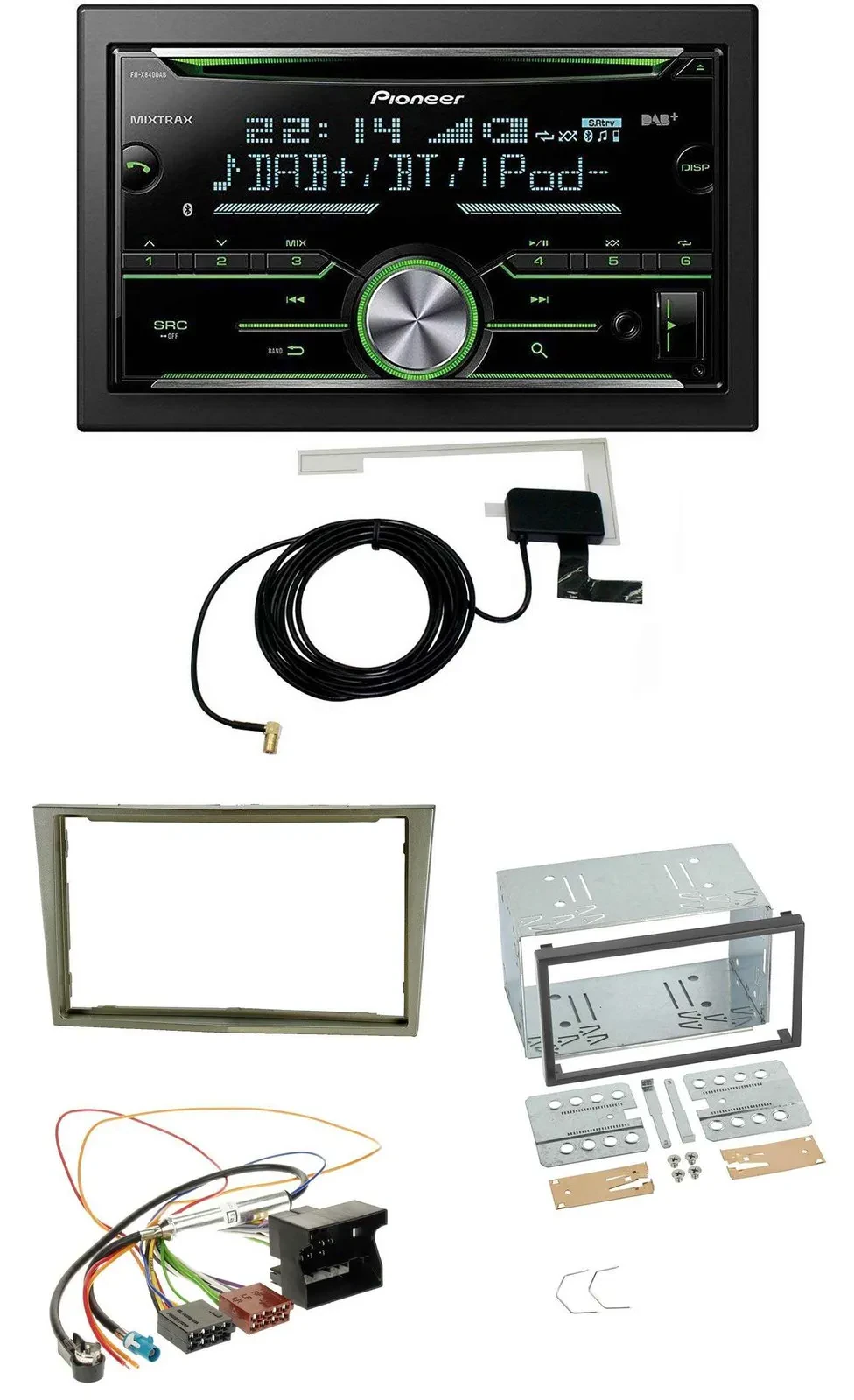 Pioneer CD USB MP3 Bluetooth 2DIN DAB Autoradio für Opel Corsa D Astra H Zafira