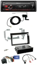 Автомагнитола Pioneer 1DIN USB DAB MP3 для Fiat Ducato 2008–2011 с поддержкой кнопок на руле