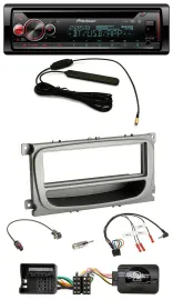 Автомагнитола Pioneer для Ford Mondeo/S-Max (с 2007), USB, DAB, Bluetooth, CD, серебристый