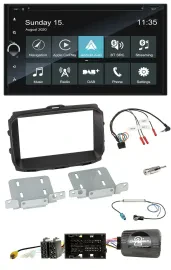 Blaupunkt 2DIN Lenkrad TMC Bluetooth USB DAB Navigation für Alfa Giulietta 2013-
