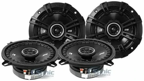 4) Kicker DSC5 43DSC504 5.25" 100W RMS DS Series 2-Way Coaxial Car Speakers