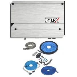 MTX TH750.1 Class D Thunder Series Monoblock Car Amplifier with Amp Kit