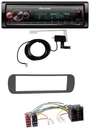 Pioneer Bluetooth DAB USB MP3 Autoradio für Lancia Y (1996-2004) - schwarz