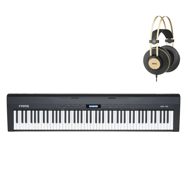 Fame SP-15 Stage Piano Set, 88 Tasten Hammermechanik, USB MIDI, 238 Sounds, 200