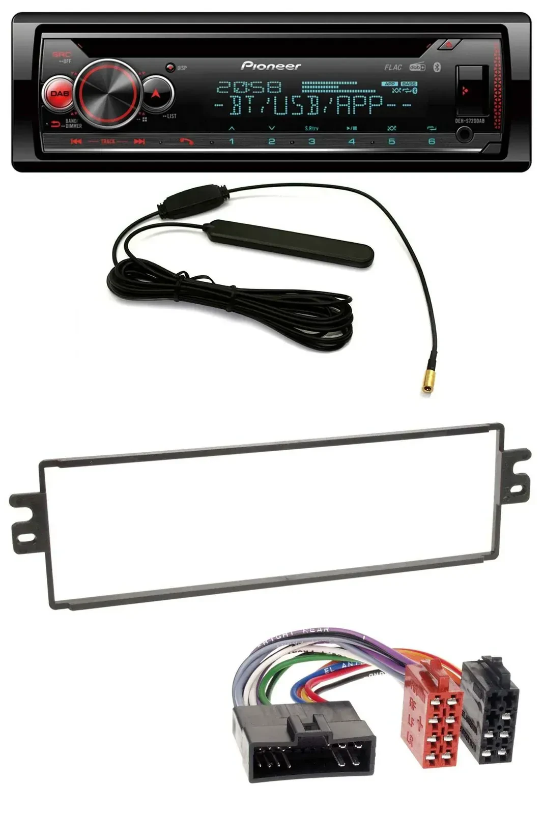 Автомагнитола для Kia Rio, Clarus, Carens (до 2002) Pioneer USB, DAB, MP3, Bluetooth, CD