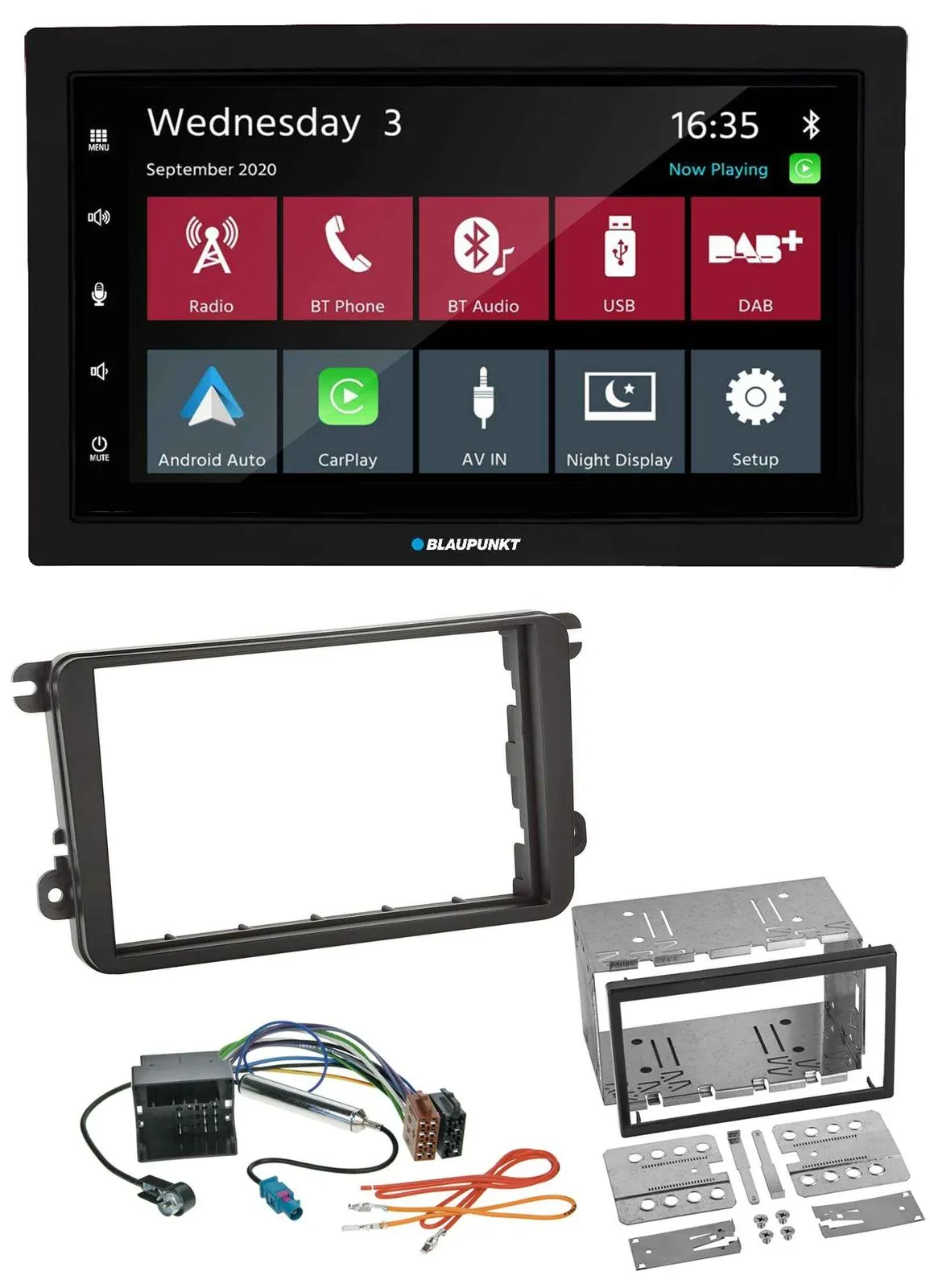 Blaupunkt DAB Bluetooth USB MP3 2DIN Autoradio für Seat Alhambra Leon Toledo