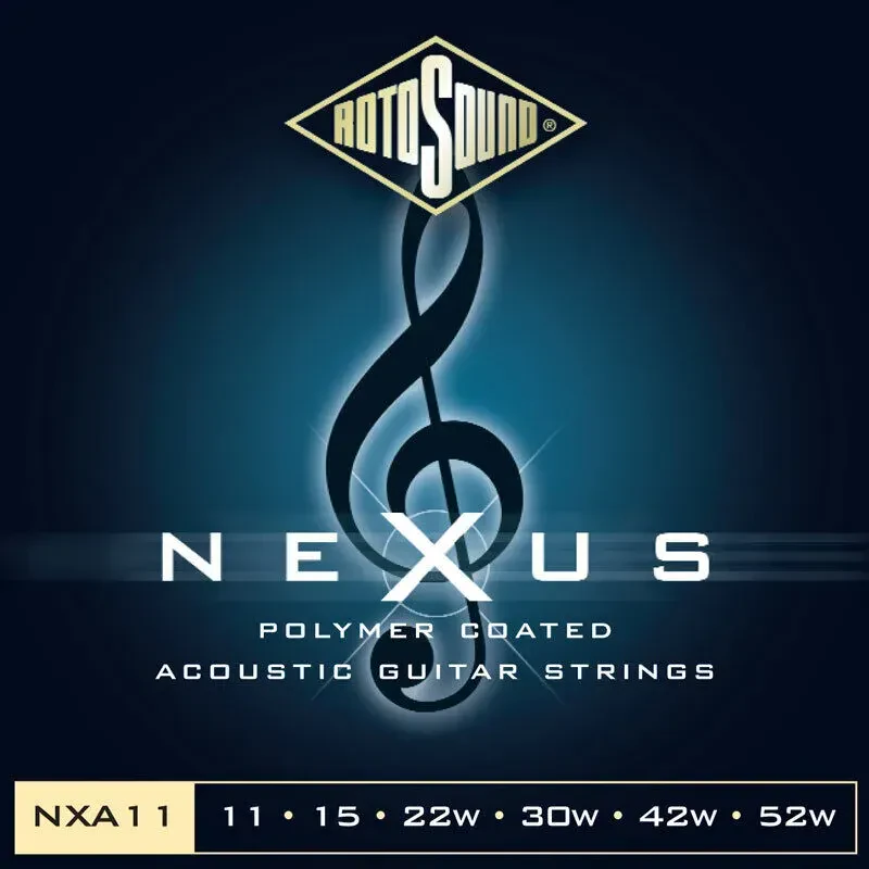 Струны для акустической гитары RotoSound NXA11 Nexus Light 11-52