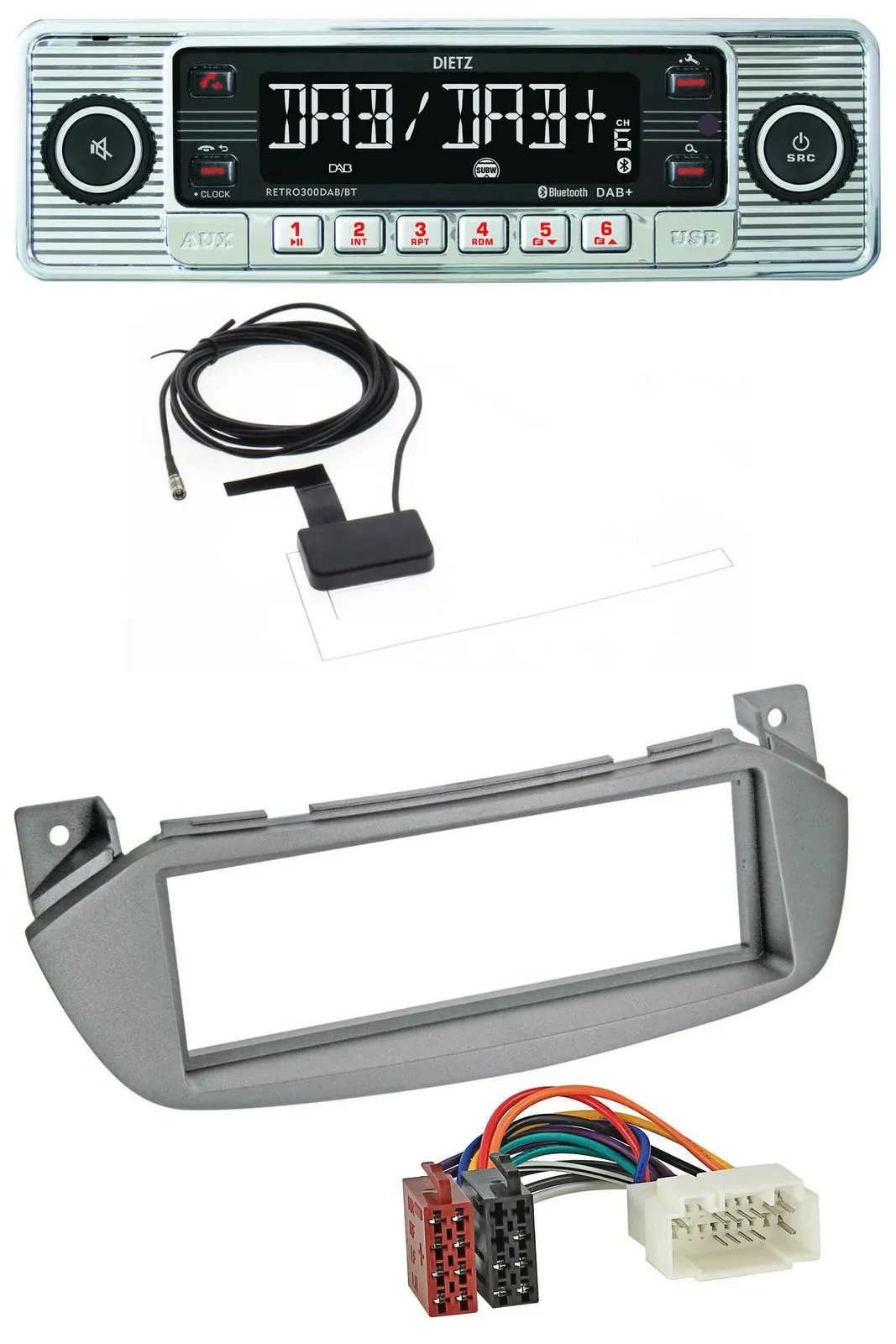 Dietz Bluetooth USB MP3 DAB Autoradio für Nissan Pixo UA0 09-13 Suzuki Alto GF 0