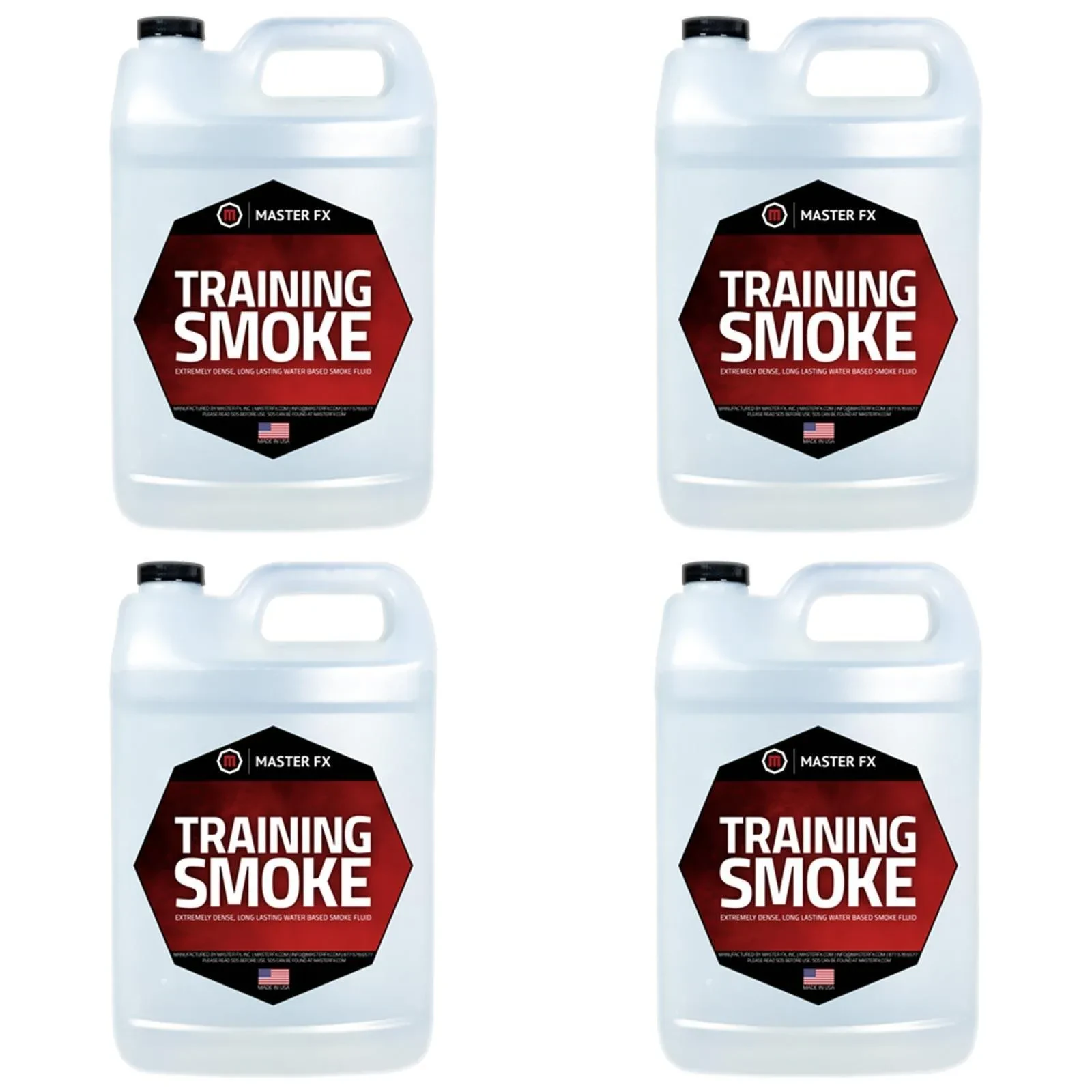 Master FX MTS-LL-4 Training Smoke Zero Visibility Smoke Fluid (4 Gallons)