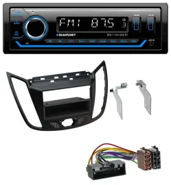 Blaupunkt Bluetooth USB DAB MP3 Autoradio für Ford C-Max Kuga matt schwarz