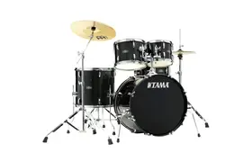 TAMA Stagestar Drumkit 5 teilig (22" BD) - Black Night Sparkle/Chrom HW + MEINL