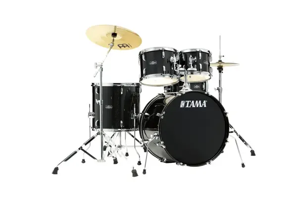 TAMA Stagestar Drumkit 5 teilig (22" BD) - Black Night Sparkle/Chrom HW + MEINL