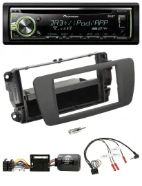 Автомагнитола Pioneer CD, USB, MP3, DAB, с управлением на руле, для Seat Ibiza, серый