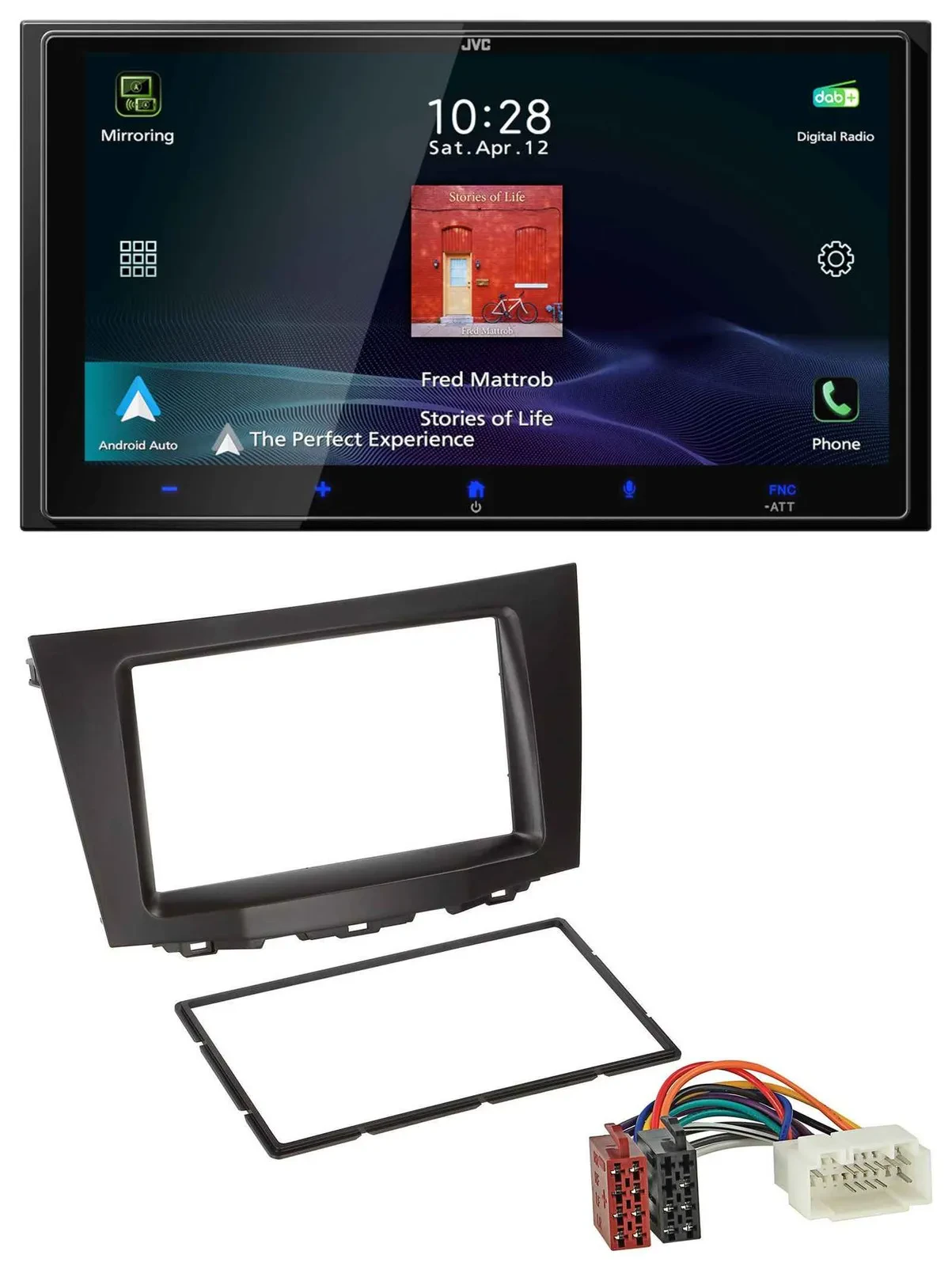 JVC USB Bluetooth 2DIN DAB MP3 Autoradio für Suzuki Kizashi (ab 2009)