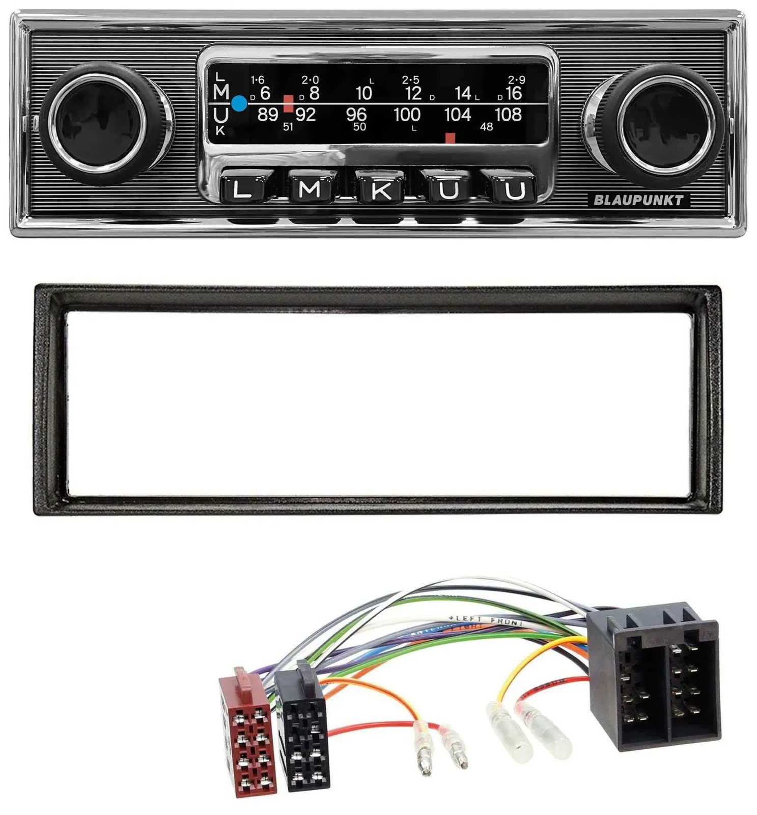 Автомагнитола Blaupunkt USB MP3 Bluetooth DAB для VW Golf 2 1983–1992, Jetta II 1984–1992, T4