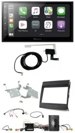 Pioneer USB Lenkrad 2DIN Bluetooth DAB Autoradio für Porsche Cayenne 11-16 Infoa