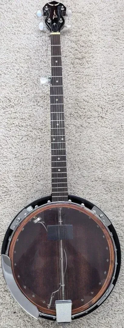 Dean Backwoods Model BW2E 5 string Electric Banjo with Mahogany Resonator