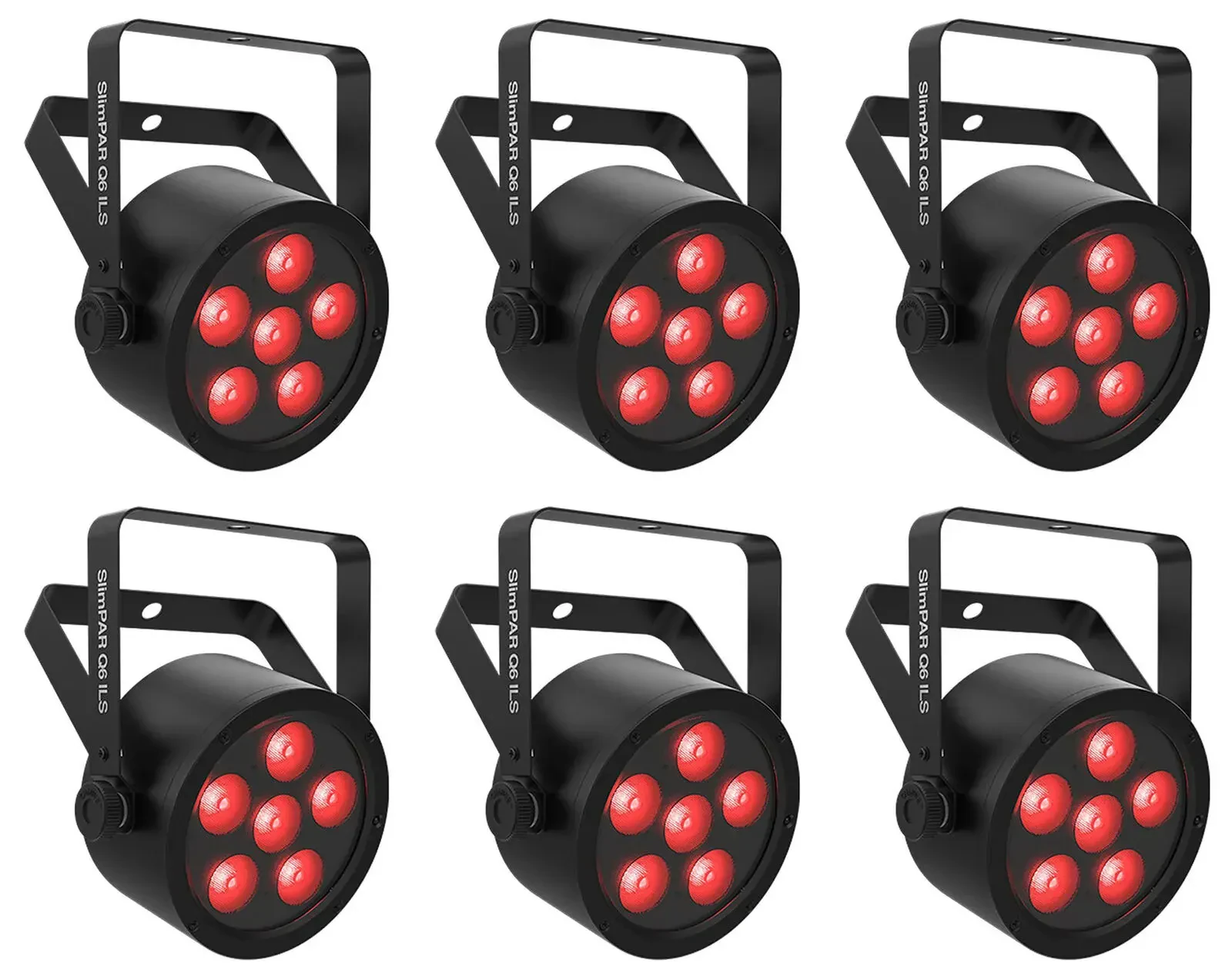Светодиодный прибор Chauvet DJ SlimPAR Q6 ILS RGBA LED D-Fi USB DMX (6 штук)