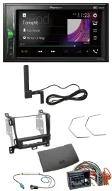 Pioneer MP3 DAB AUX 2DIN Bluetooth Autoradio für Opel Zafira ab 12 jet black