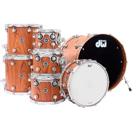 DW Wireless A/E Convertible 7-Piece Shell Pck W/22" Bass LE  Rsewd Satin Exotic