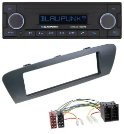 Автомагнитола для Renault Scenic (с 2009) Blaupunkt DAB, USB, Bluetooth, MP3, серый