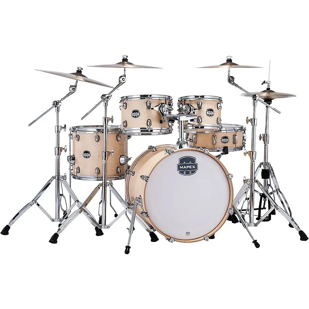 Ударная установка акустическая Mapex Mars Maple Fusion (набор, 5 шт.) 20"x16" бас-барабан, 10"x7"/12"x8" томы, 14"x12" напольный том, 14"x5.5" малый, Natural Satin