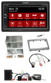 Blaupunkt Bluetooth DAB 2DIN USB DVD Lenkrad Autoradio für Porsche 911 Boxster C
