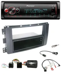 Pioneer Bluetooth USB Lenkrad DAB Autoradio für Smart ForFour 2004-2006 schwarz