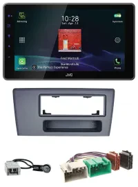 JVC DAB MP3 Bluetooth USB Autoradio für Volvo S60 S70 C70 V70 00-03 dunkelgrau