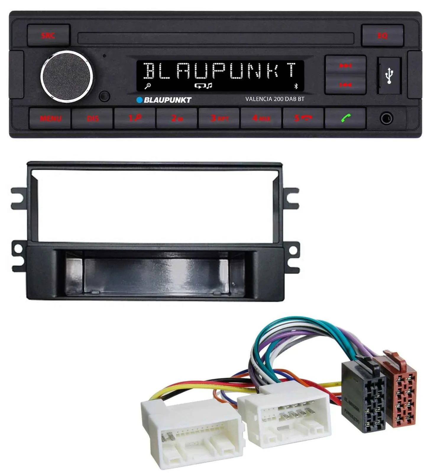 Blaupunkt DAB MP3 Bluetooth USB Autoradio für Kia Carens (ab 2007)