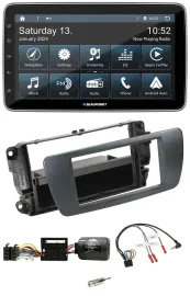 Автомагнитола для Seat Ibiza Blaupunkt USB, DAB, SD, Bluetooth, чёрный