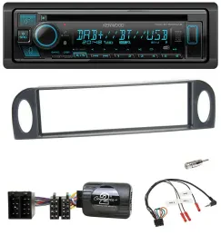 Kenwood Bluetooth DAB CD Lenkrad USB Autoradio für Citroen C5 2001-2005
