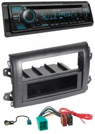 Kenwood Bluetooth USB CD MP3 DAB Autoradio für Fiat Ducato (Serie 8, ab 2021)