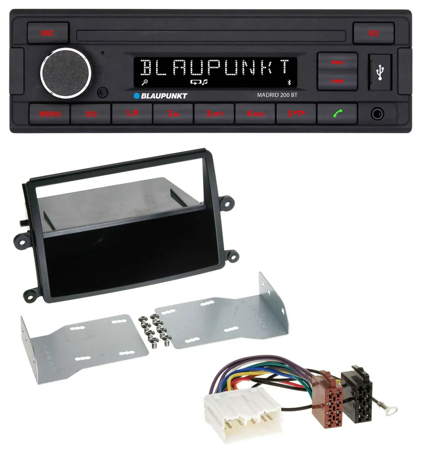Blaupunkt USB AUX Bluetooth MP3 Autoradio für Mitsubishi L200 (KAOT, ab 2006)