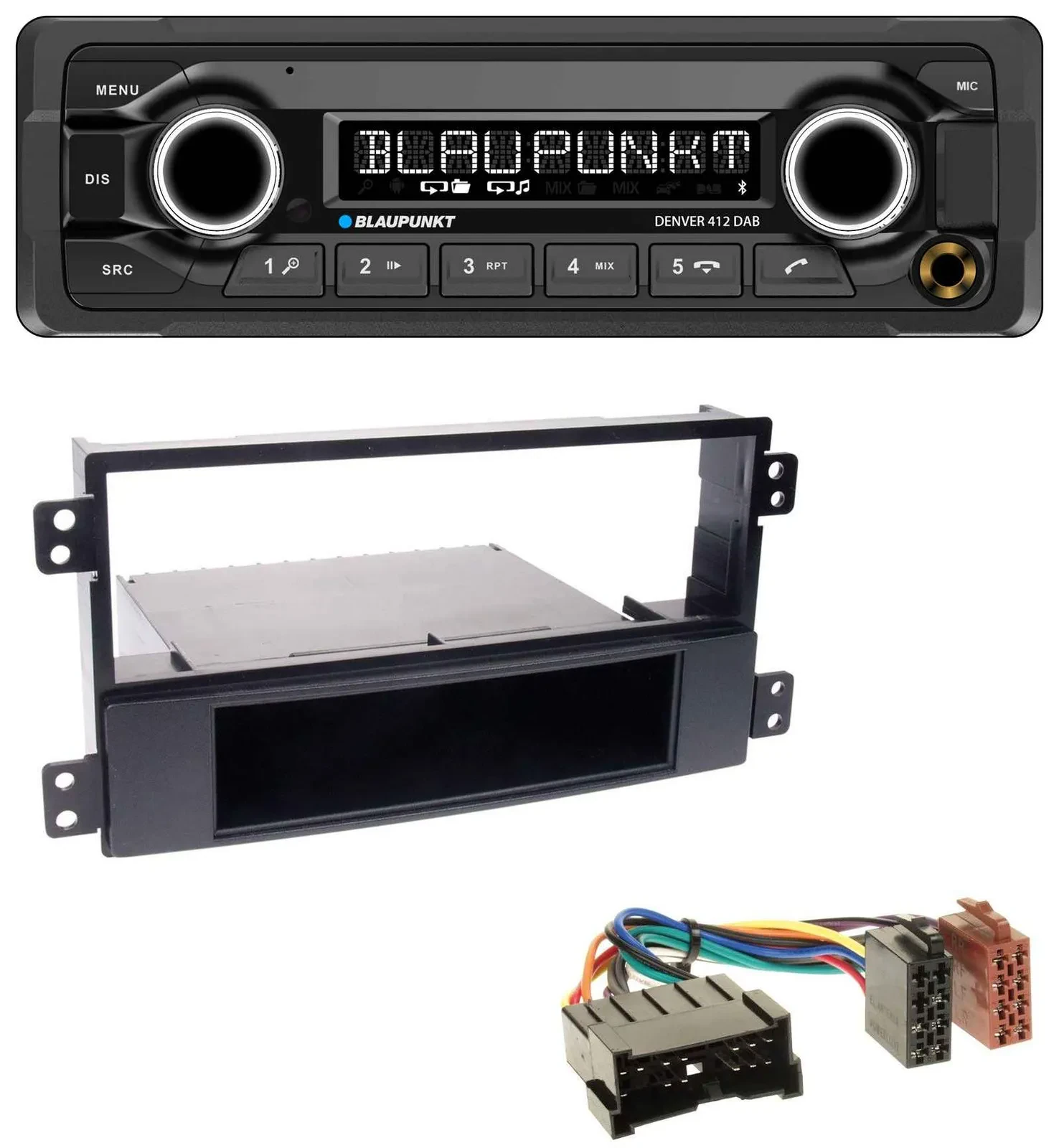 Blaupunkt Bluetooth DAB MP3 USB Autoradio für Hyundai Sonata NF 02-05 schwarz