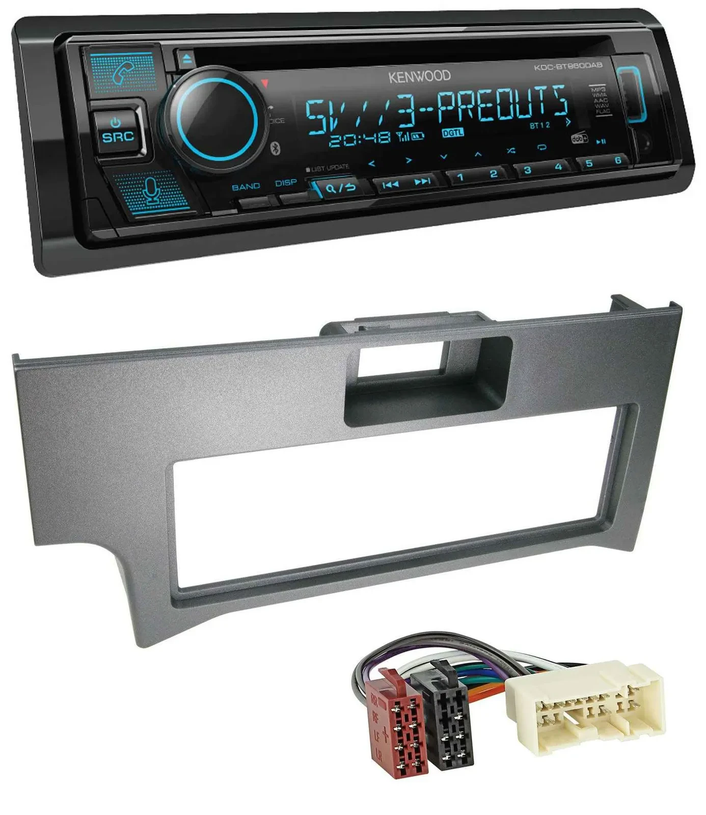 Автомагнитола для Nissan Primera P11-144 Facelift 1 Kenwood Bluetooth USB CD MP3 DAB