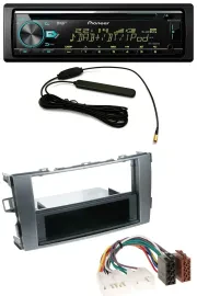 Pioneer CD MP3 AUX DAB USB Autoradio für Toyota Auris 07-12 anthrazit-grau