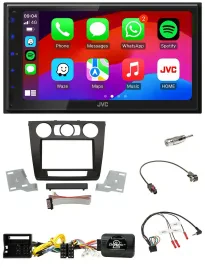 JVC Bluetooth USB Lenkrad 2DIN DAB Autoradio für BMW 1er man. Klima E87/E88/E81/