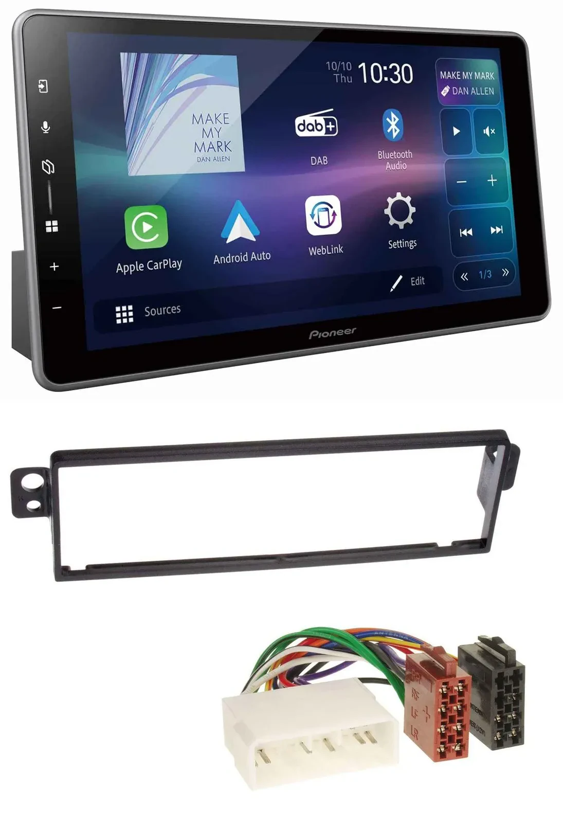 Pioneer Bluetooth USB DAB MP3 Autoradio für Chevrolet Kalos KLAS 2004-2007