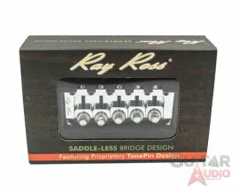 Ray Ross Saddle-Less/Saddleless 5-STRING 17mm Space Bass Bridge - CHROME RRB517C