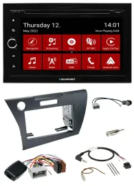 Blaupunkt 2DIN Lenkrad Bluetooth USB TMC DAB Navigation für Honda CR-Z 2010-2013